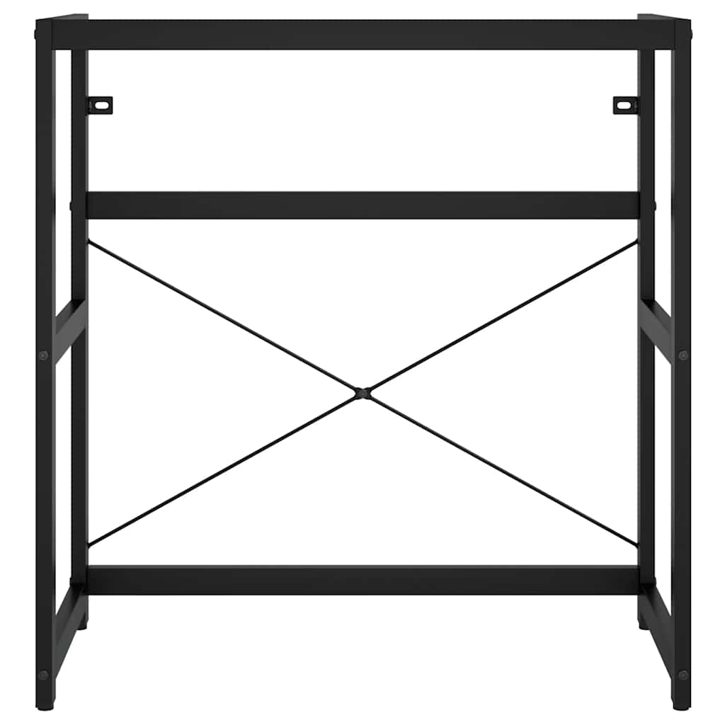 vidaXL Bathroom Washbasin Frame Black 79x38x83 cm Iron
