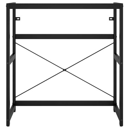 vidaXL Bathroom Washbasin Frame Black 79x38x83 cm Iron