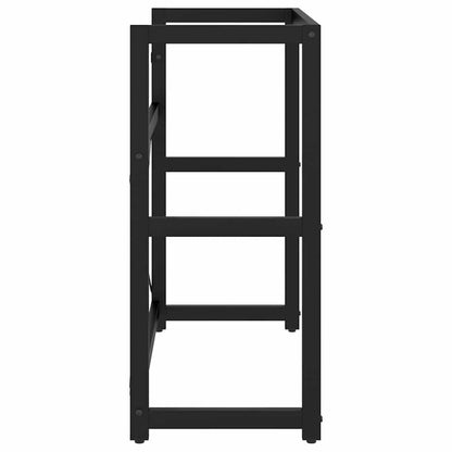 vidaXL Bathroom Washbasin Frame Black 79x38x83 cm Iron