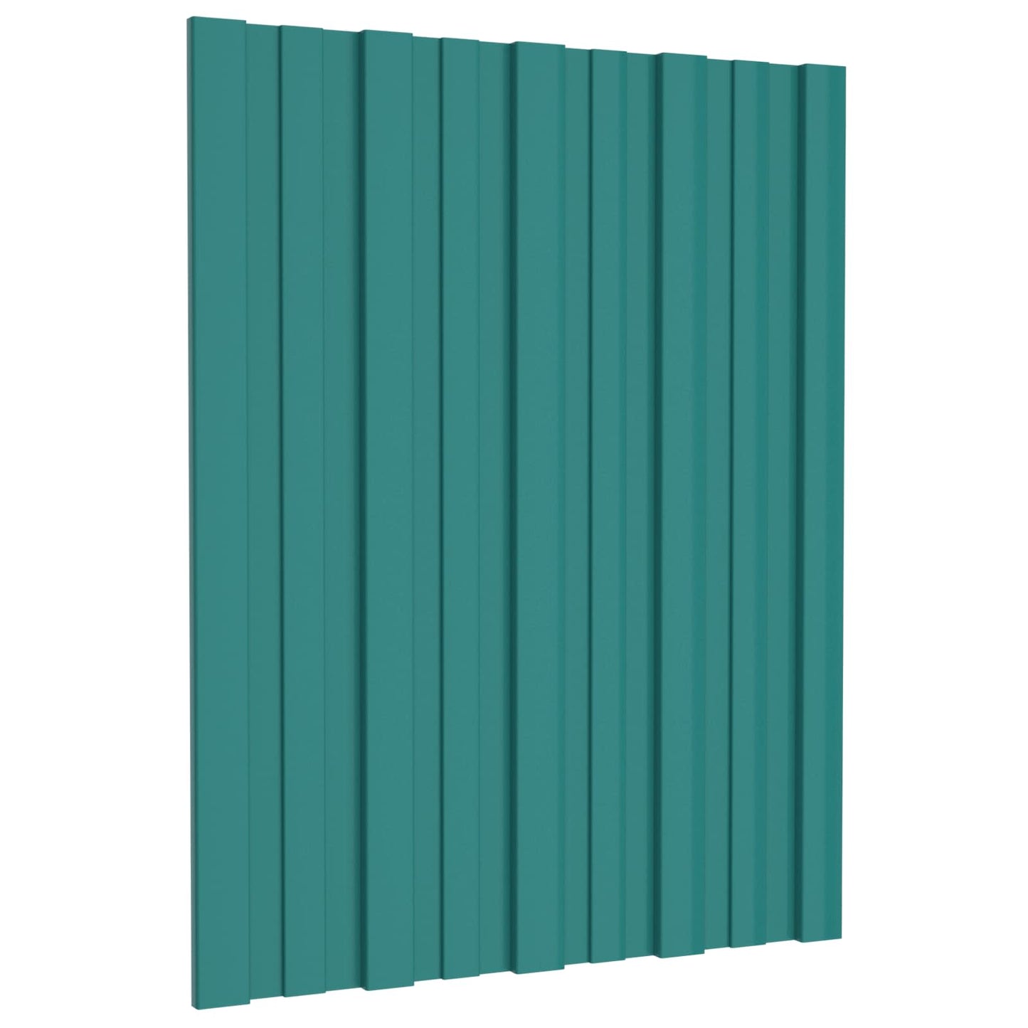 vidaXL Roof Panel 36 pcs Green 60 x 45 cm Galvanised steel