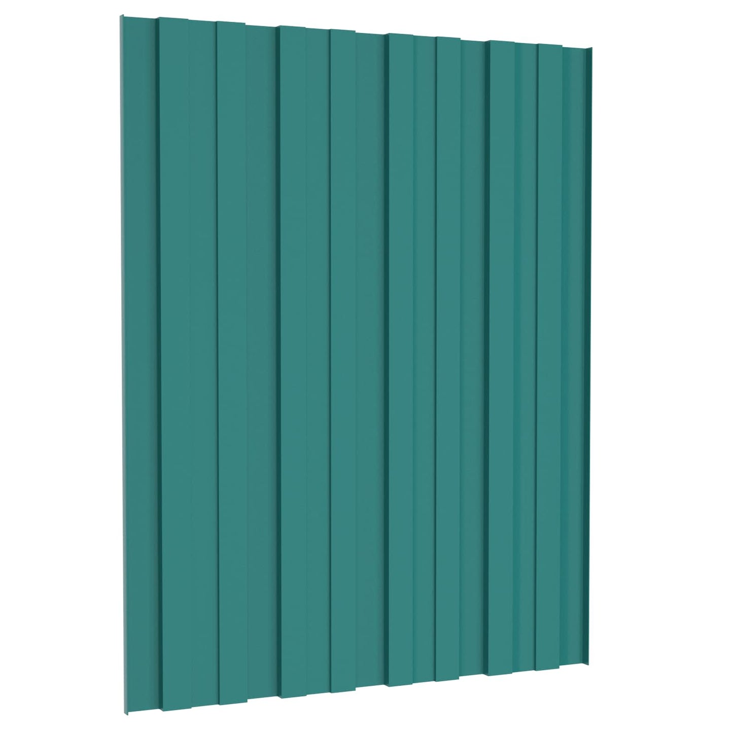 vidaXL Roof Panel 36 pcs Green 60 x 45 cm Galvanised steel
