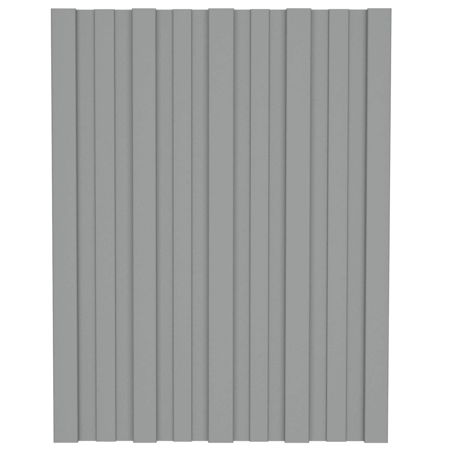 vidaXL Roof Panel 36 pcs Grey 60 x 45 cm Galvanised steel