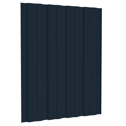 vidaXL Roof Panel 12 pcs Anthracite 60 x 45 cm Galvanised steel