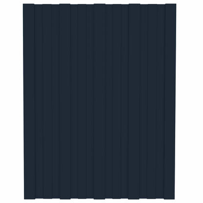 vidaXL Roof Panel 12 pcs Anthracite 60 x 45 cm Galvanised steel