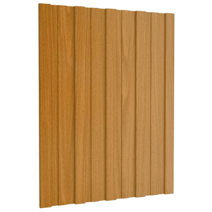 vidaXL Roof Panel 12 pcs Natural 60 x 45 cm Galvanised steel
