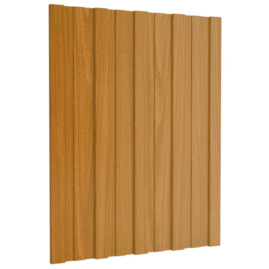 vidaXL Roof Panel 12 pcs Natural 60 x 45 cm Galvanised steel