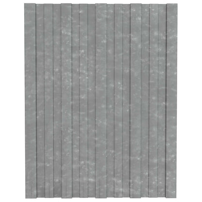 vidaXL Roof Panel 36 pcs Silver 60 x 45 cm Galvanised steel