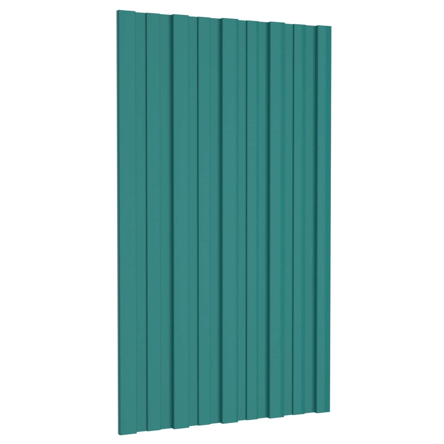 vidaXL Roof Panel 12 pcs Green 80 x 45 cm Galvanised steel