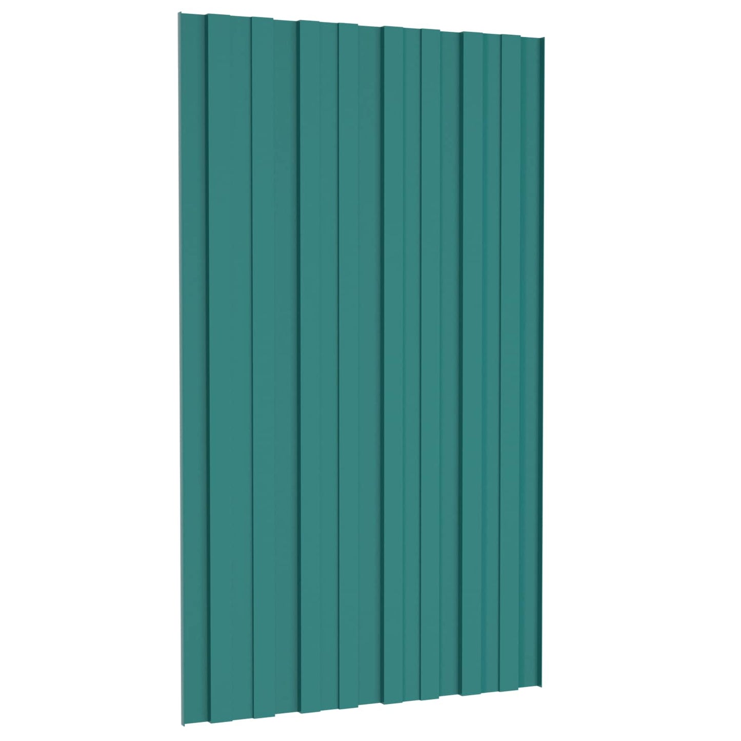 vidaXL Roof Panel 12 pcs Green 80 x 45 cm Galvanised steel