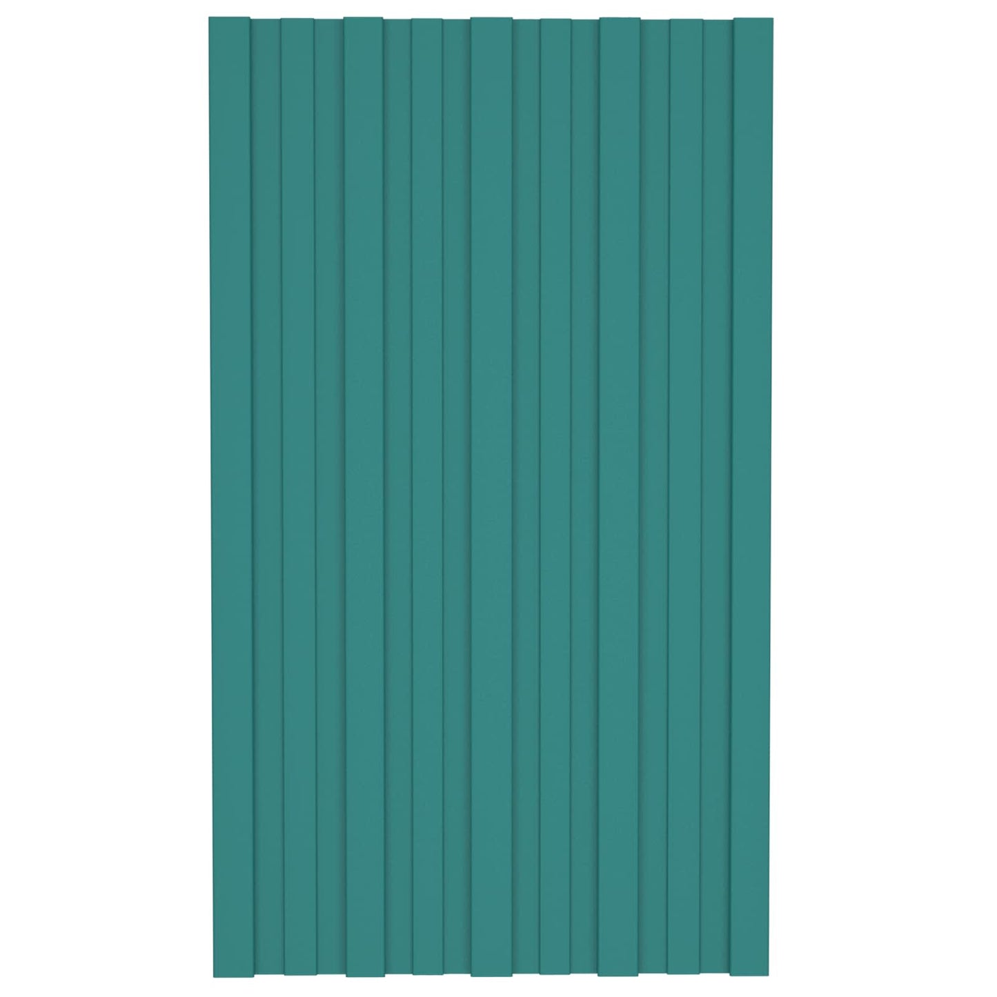 vidaXL Roof Panel 12 pcs Green 80 x 45 cm Galvanised steel