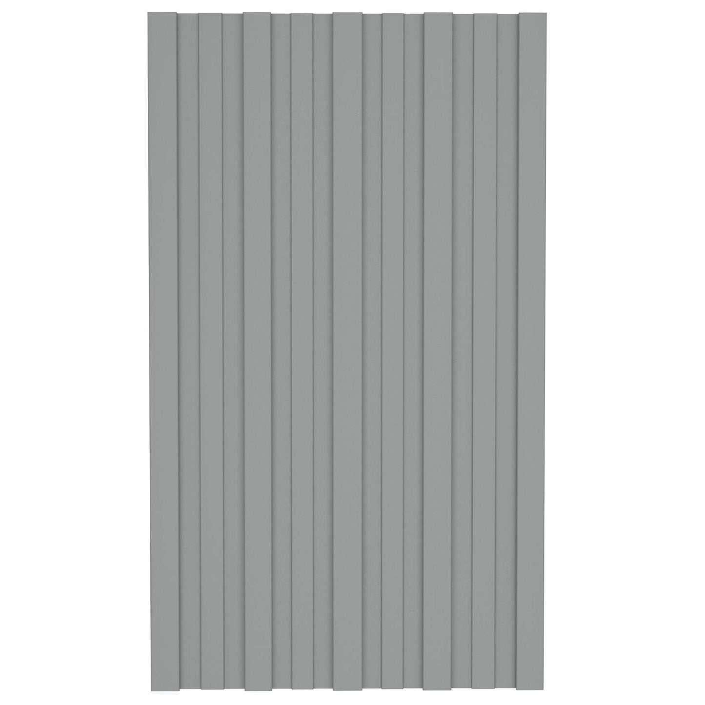 vidaXL Roof Panel 12 pcs Grey 80 x 45 cm Galvanised steel