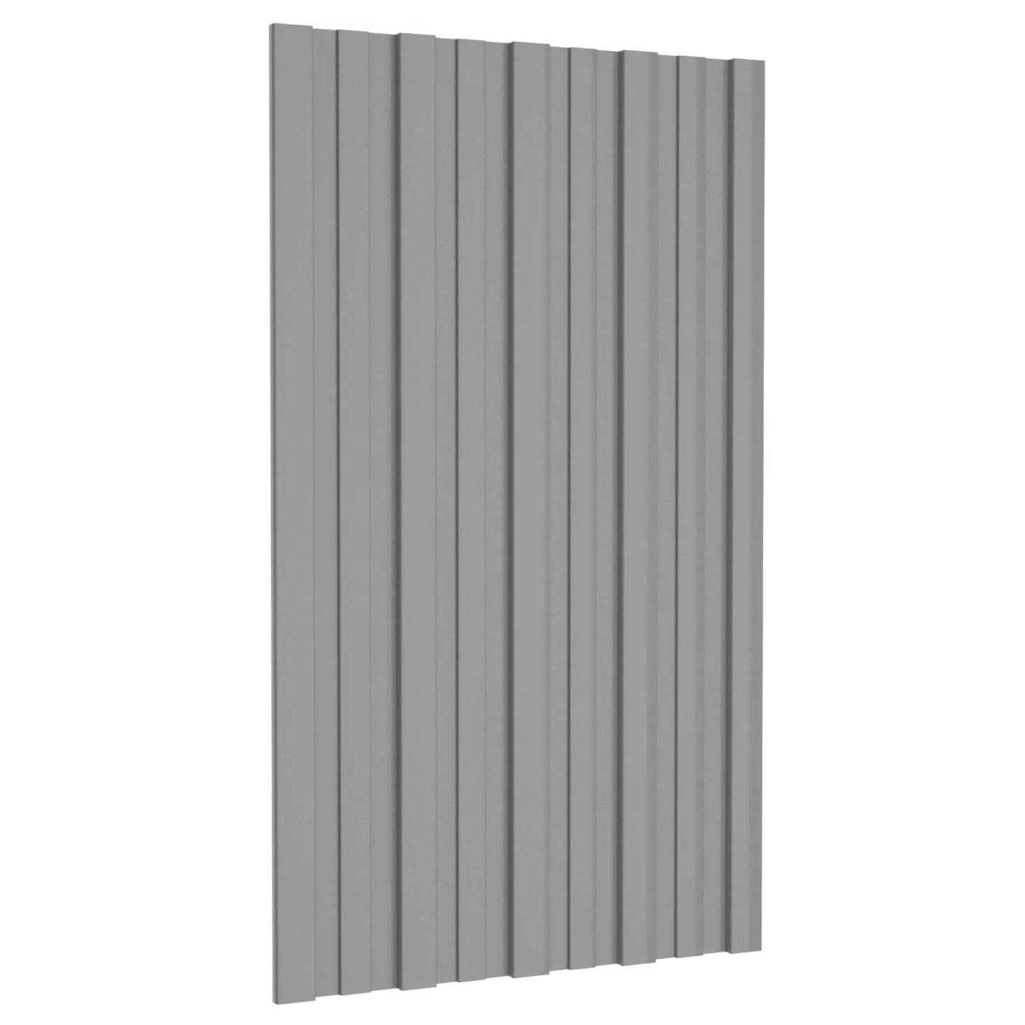 vidaXL Roof Panel 36 pcs Grey 80 x 45 cm Galvanised steel