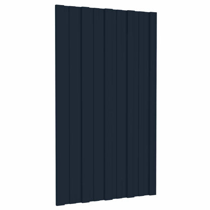 vidaXL Roof Panel 36 pcs Anthracite 80 x 45 cm Galvanised steel