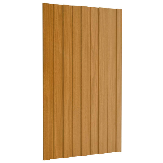 vidaXL Roof Panel 36 pcs Natural 80 x 45 cm Galvanised steel