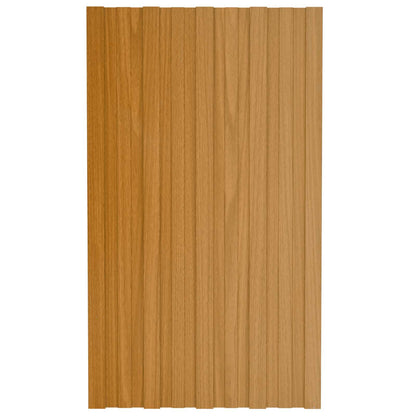 vidaXL Roof Panel 36 pcs Natural 80 x 45 cm Galvanised steel