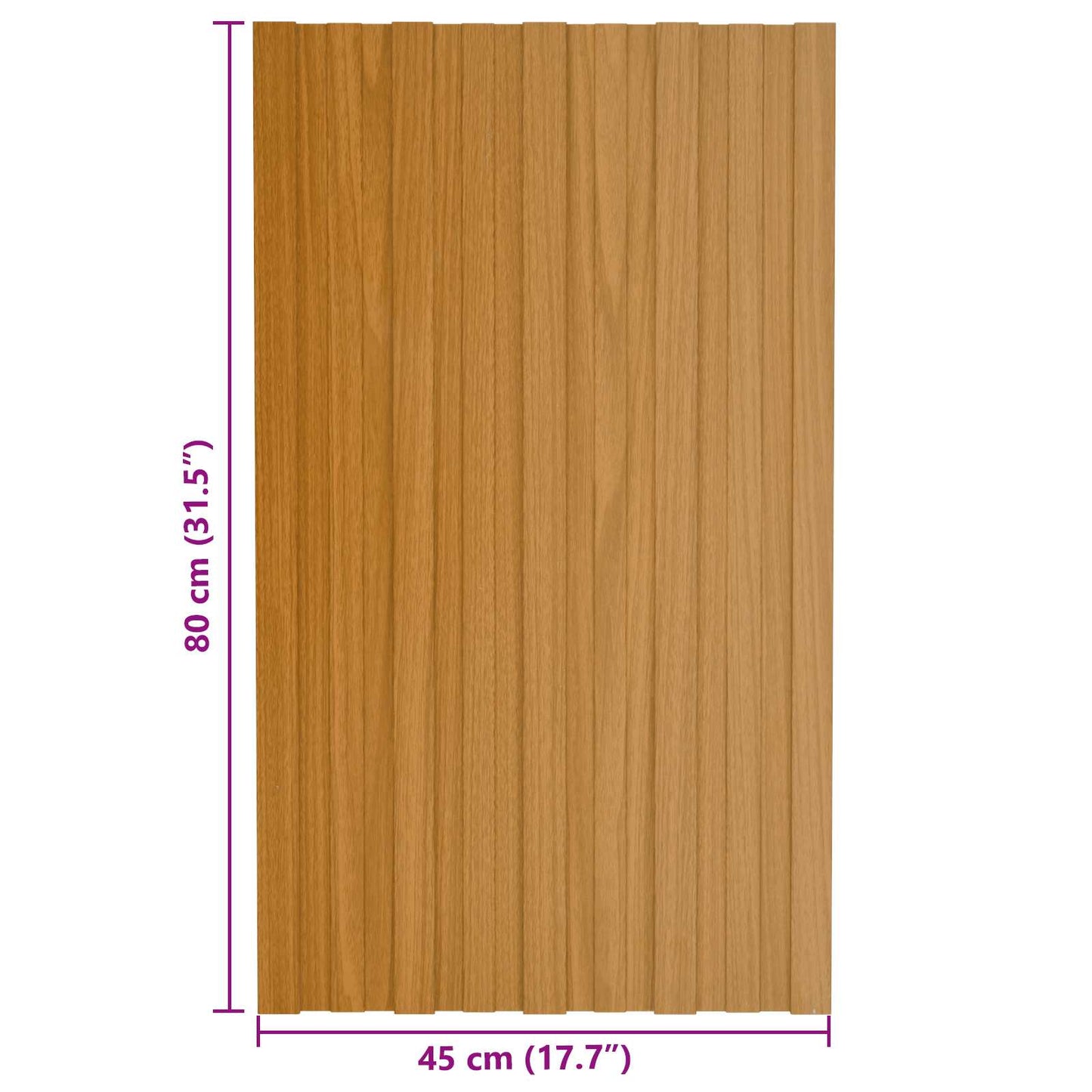 vidaXL Roof Panel 36 pcs Natural 80 x 45 cm Galvanised steel