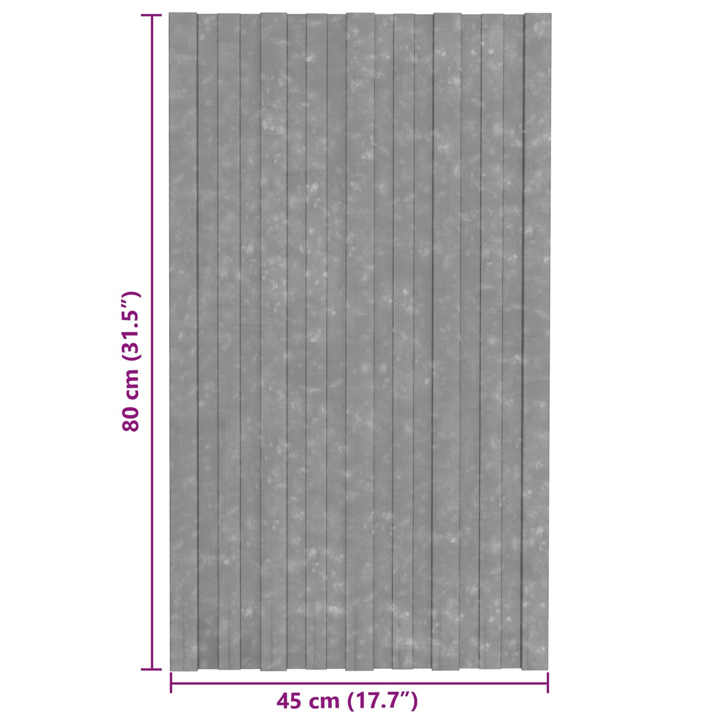 vidaXL Roof Panel 36 pcs Silver 80 x 45 cm Galvanised steel