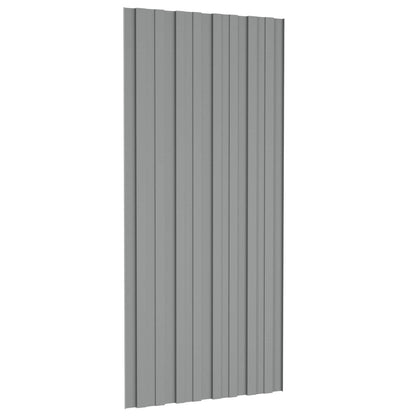 vidaXL Roof Panel 36 pcs Grey 100 x 45 cm Galvanised steel