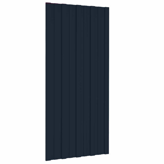 vidaXL Roof Panel 36 pcs Anthracite 100 x 45 cm Galvanised steel