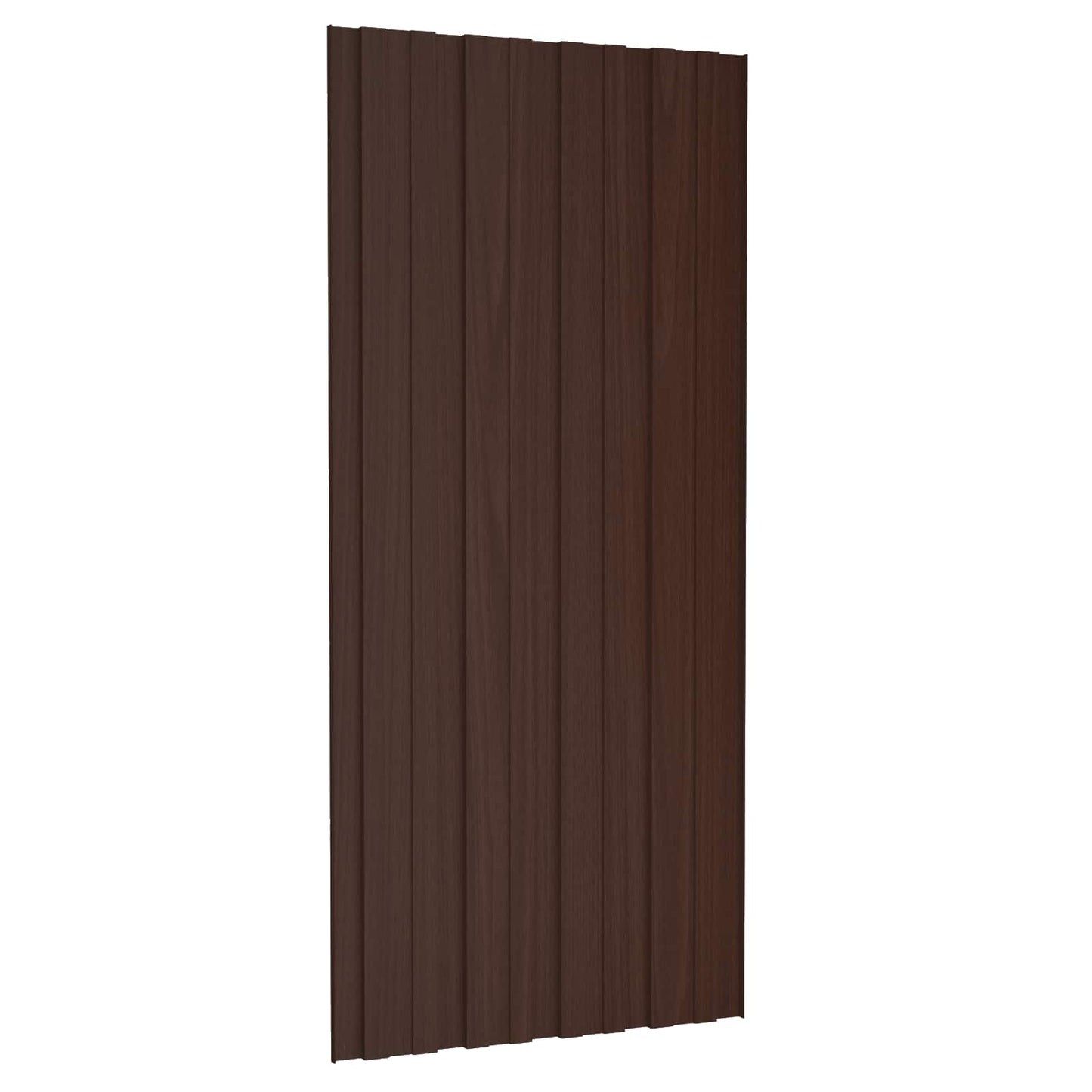 vidaXL Roof Panel 36 pcs Brown 100 x 45 cm Galvanised steel
