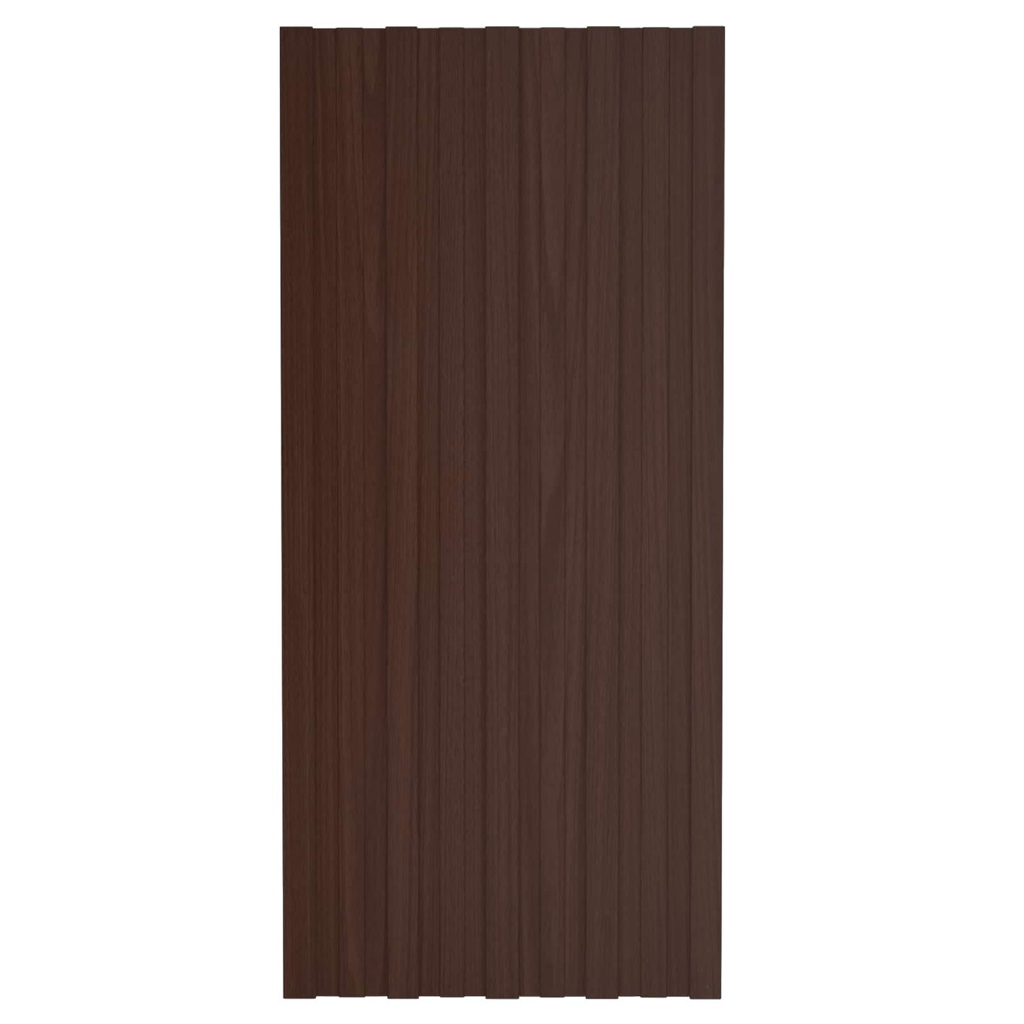 vidaXL Roof Panel 36 pcs Brown 100 x 45 cm Galvanised steel