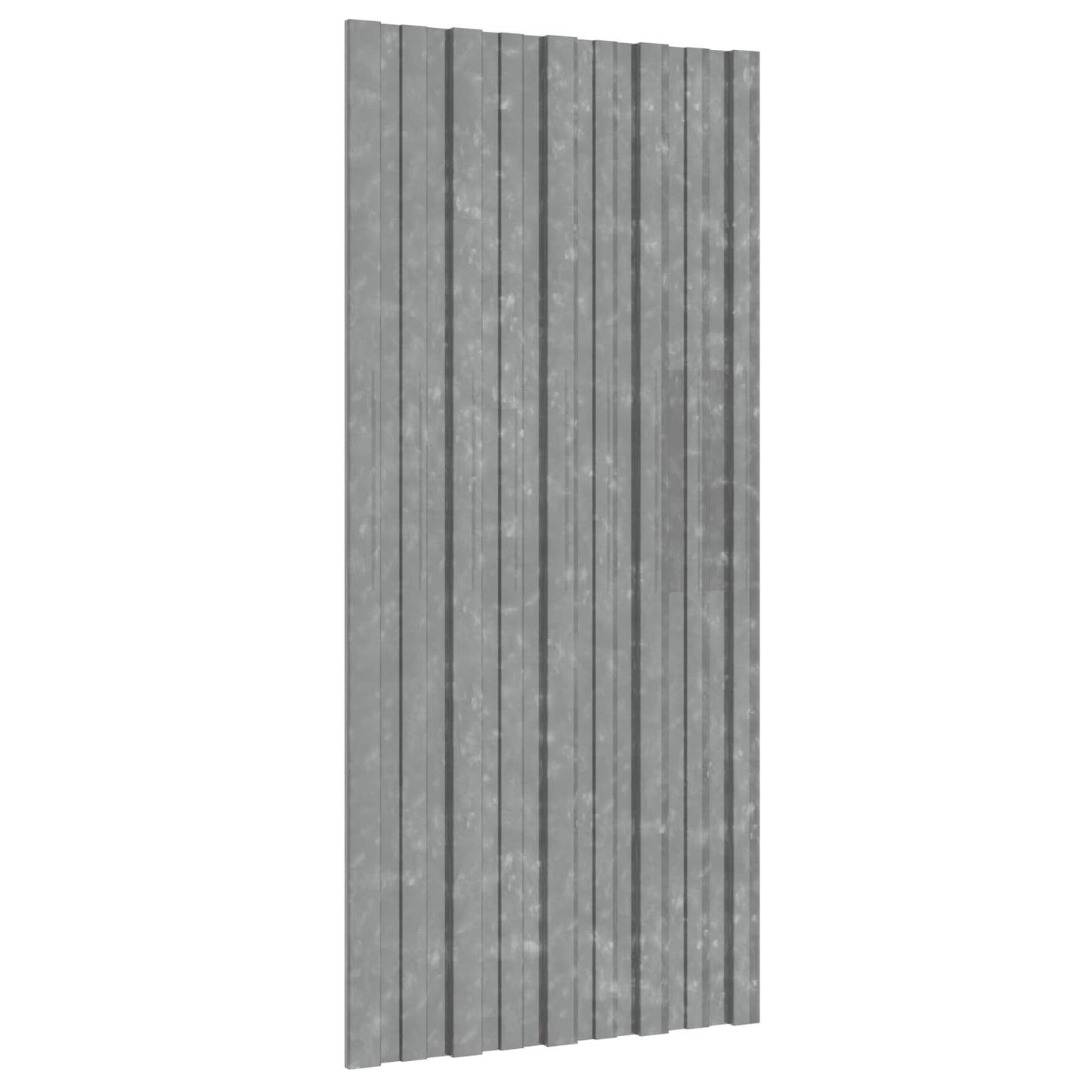 vidaXL Roof Panel 12 pcs Silver 100 x 45 cm Galvanised steel