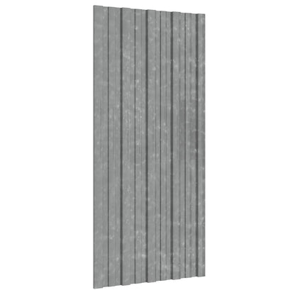 vidaXL Roof Panel 12 pcs Silver 100 x 45 cm Galvanised steel