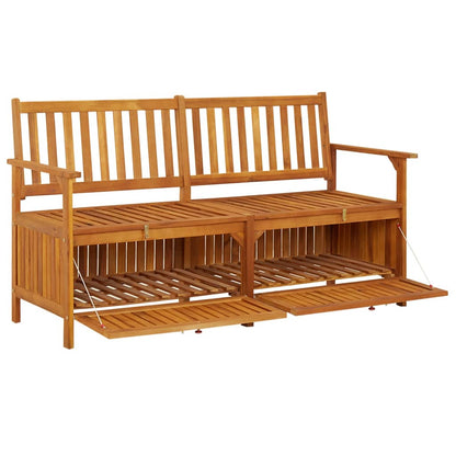 vidaXL Bench | Natural wood | Solid acacia wood | 148 cm | Bench | Rectangular