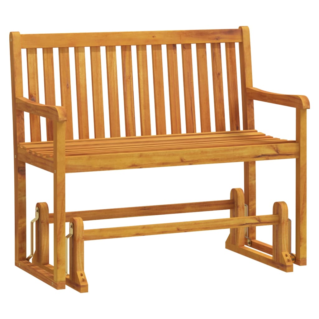 vidaXL Swing Bench | Brown | Solid acacia wood | 110 cm | Swing Bench