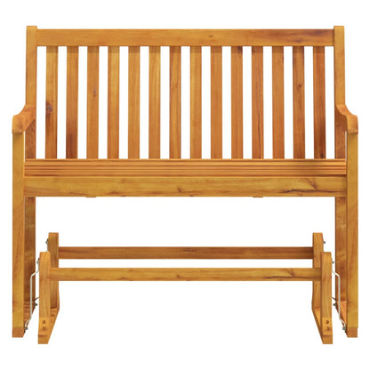 vidaXL Swing Bench | Brown | Solid acacia wood | 110 cm | Swing Bench