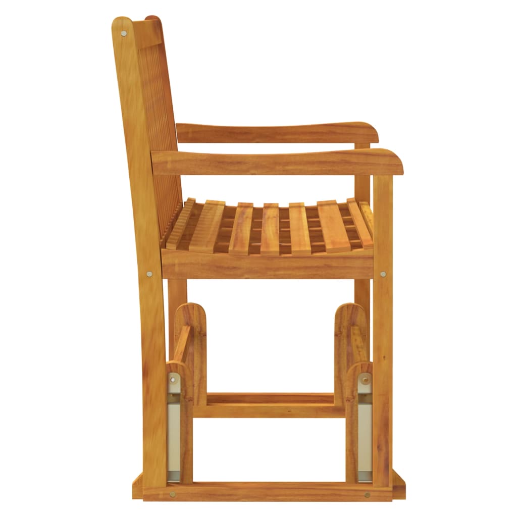 vidaXL Swing Bench | Brown | Solid acacia wood | 110 cm | Swing Bench