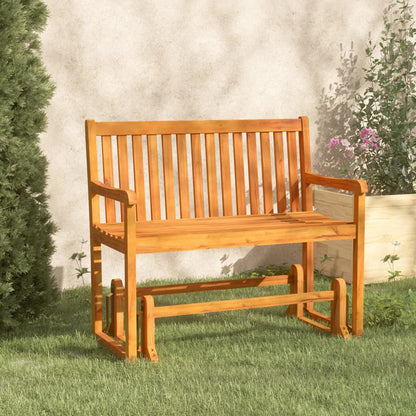 vidaXL Swing Bench | Brown | Solid acacia wood | 110 cm | Swing Bench