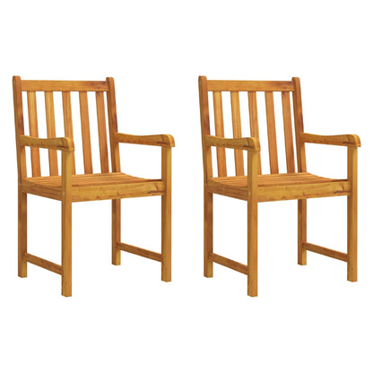vidaXL Garden Chairs 2 pcs Solid Acacia Wood