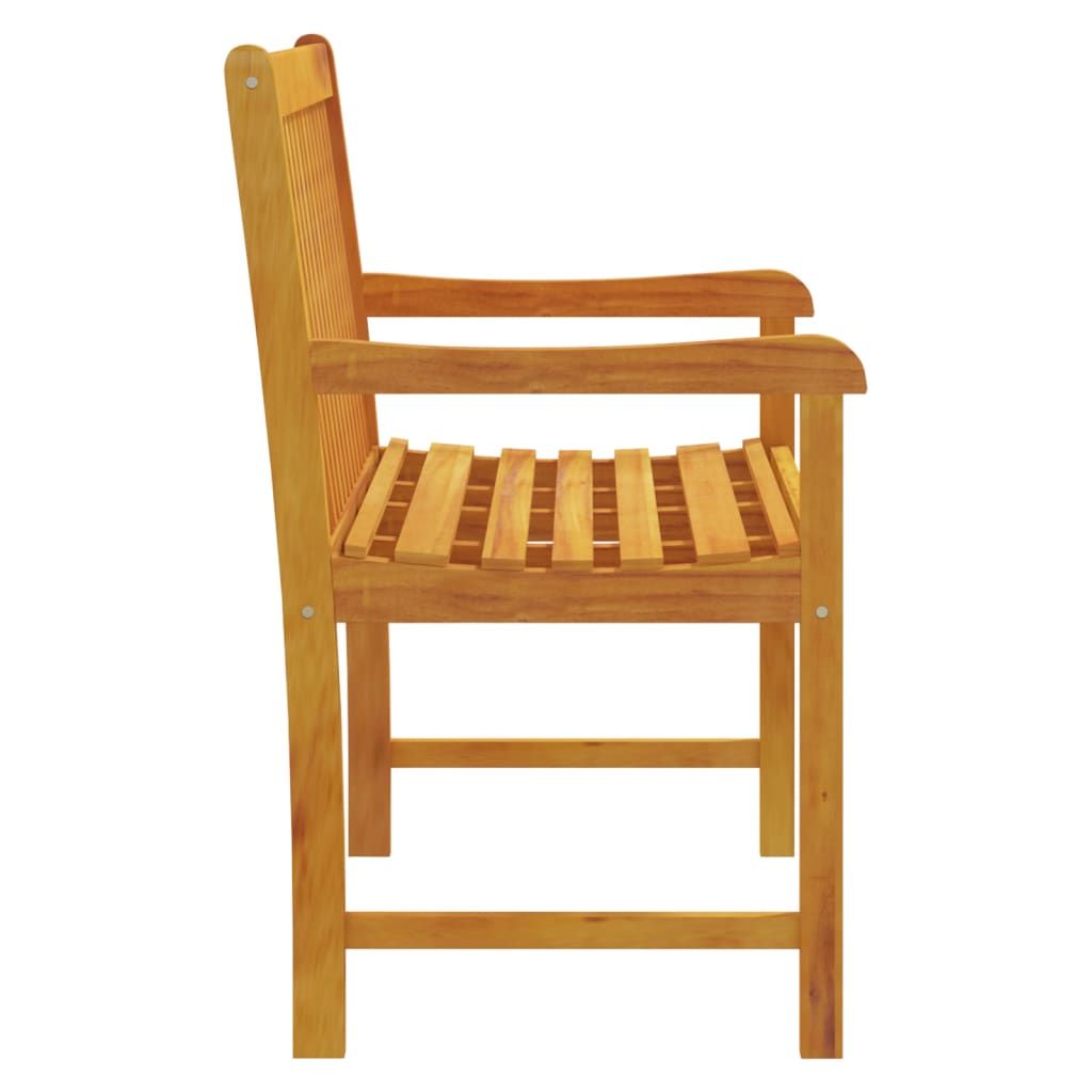 vidaXL Garden benches 1-Seater 110 x 55.5 x 90 cm Solid Acacia Wood