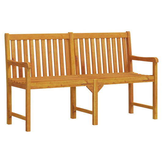 vidaXL Garden benches 1-Seater 150 x 55.5 x 90 cm Solid Acacia Wood