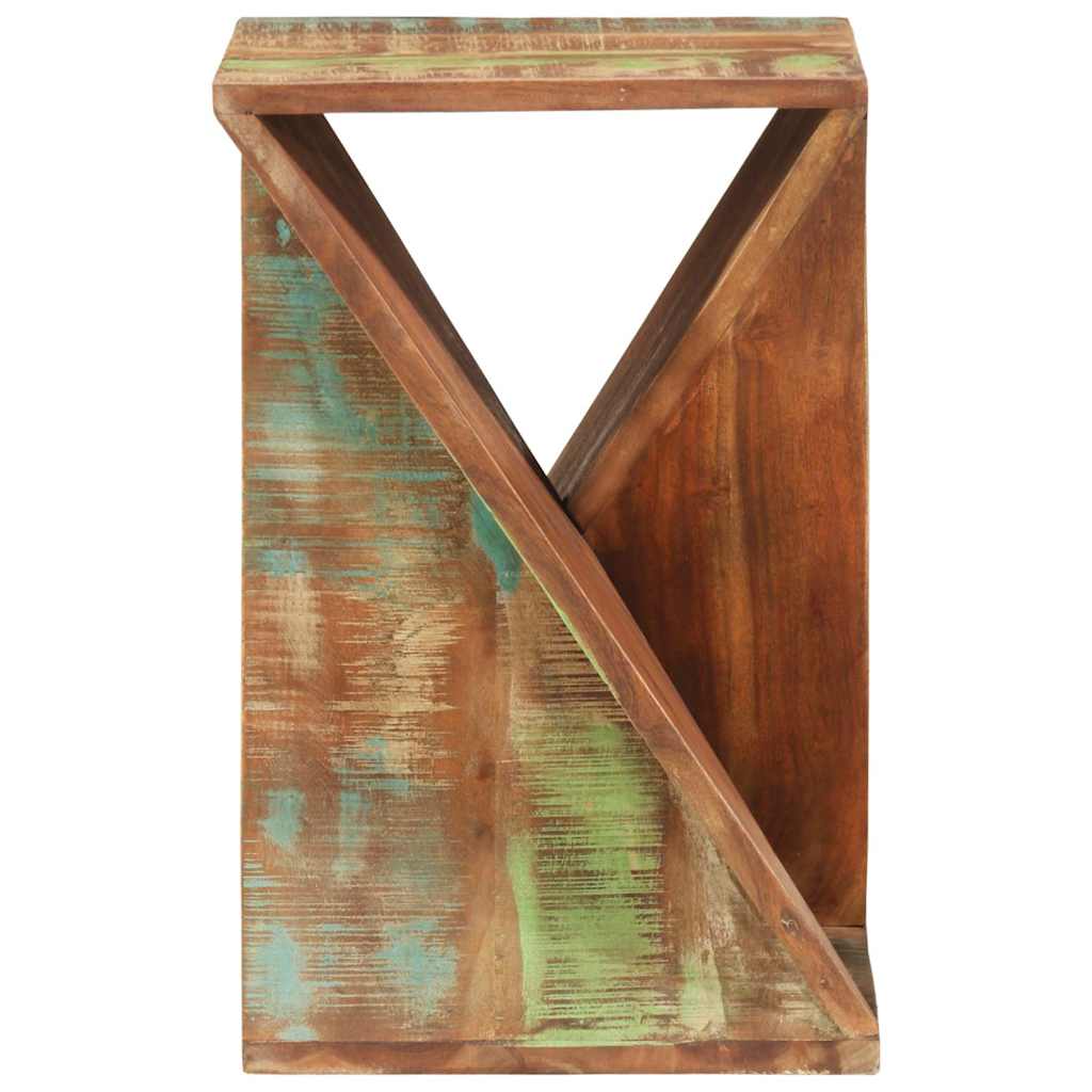 337995 vidaXL Side Table 35x35x55 cm Solid Wood Reclaimed