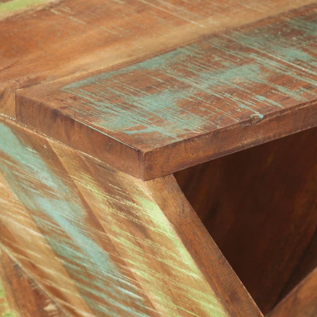 vidaXL Side Table 35x35x55 cm Solid Wood Reclaimed