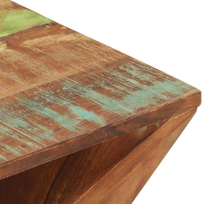 337995 vidaXL Side Table 35x35x55 cm Solid Wood Reclaimed