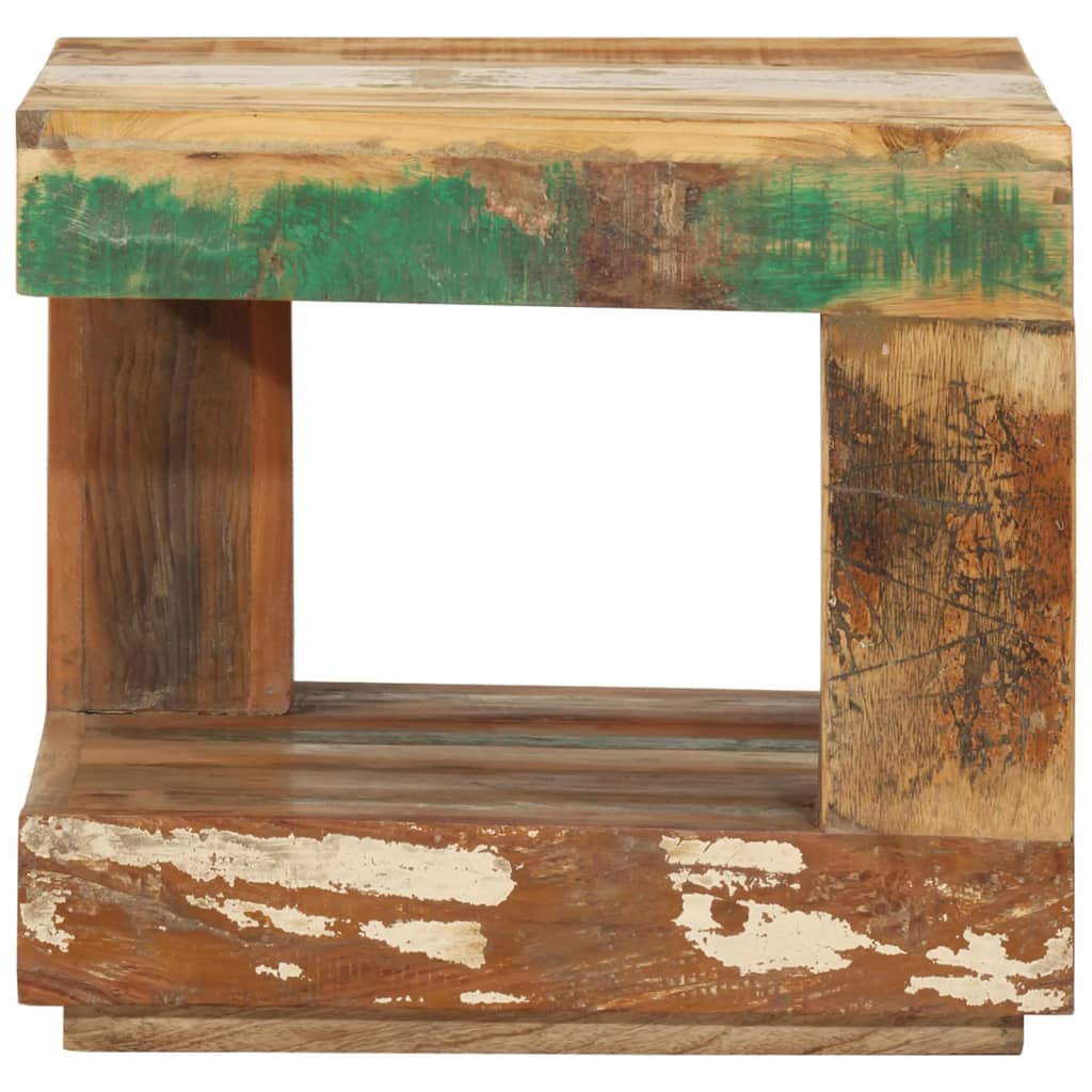 vidaXL Coffee Table 45x45x40 cm Solid Wood Reclaimed