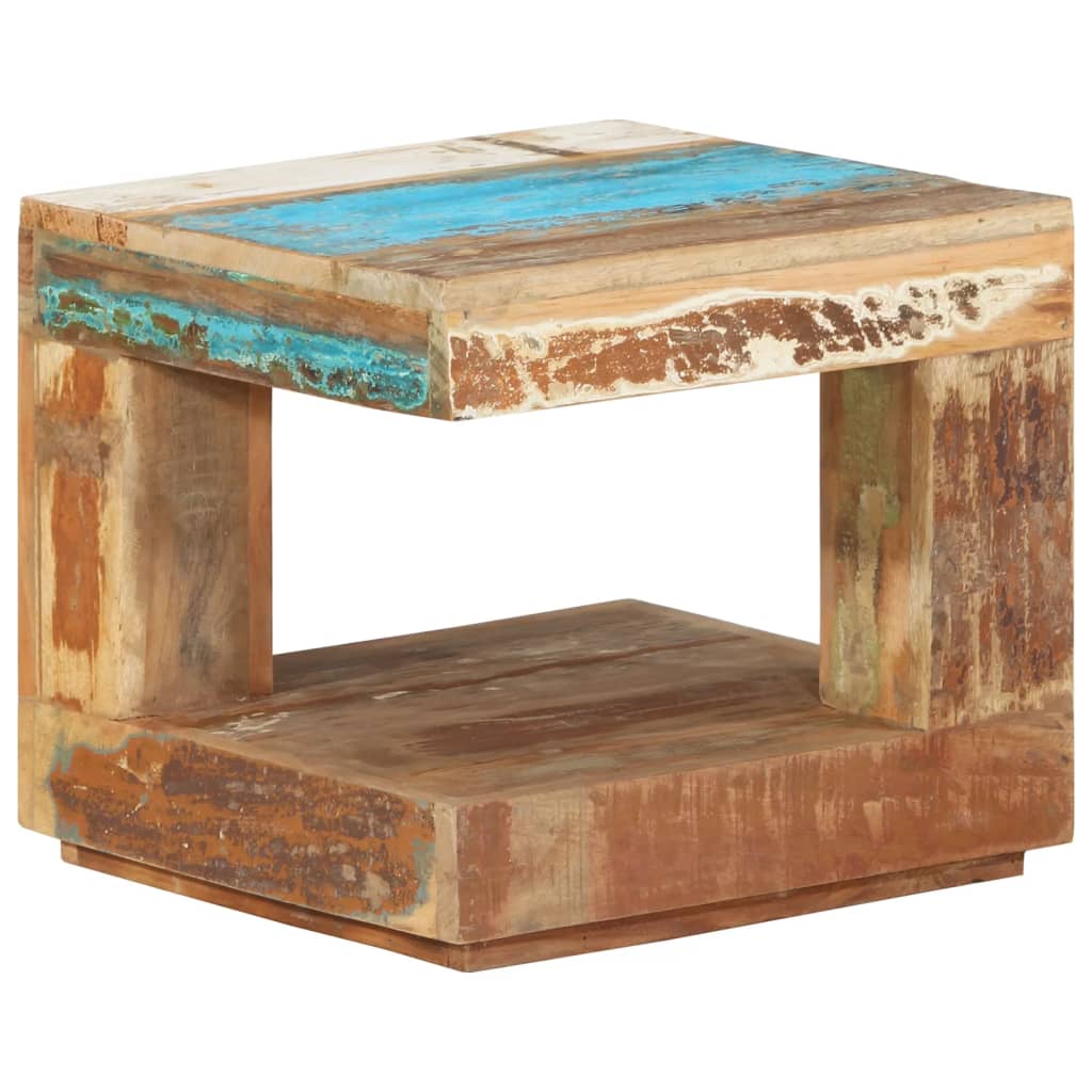 vidaXL Coffee Table 45x45x40 cm Solid Wood Reclaimed