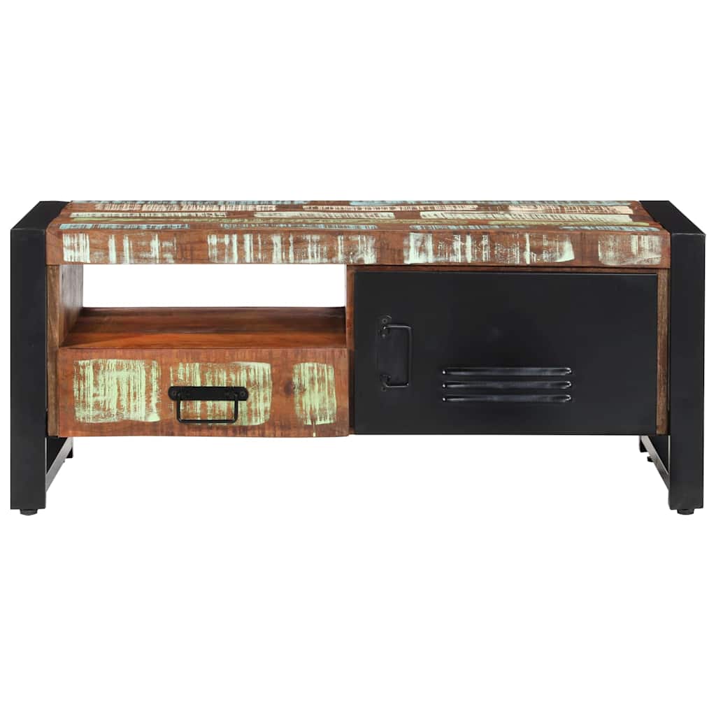 338221 vidaXL Coffee Table 100x50x41 cm Solid Wood Reclaimed