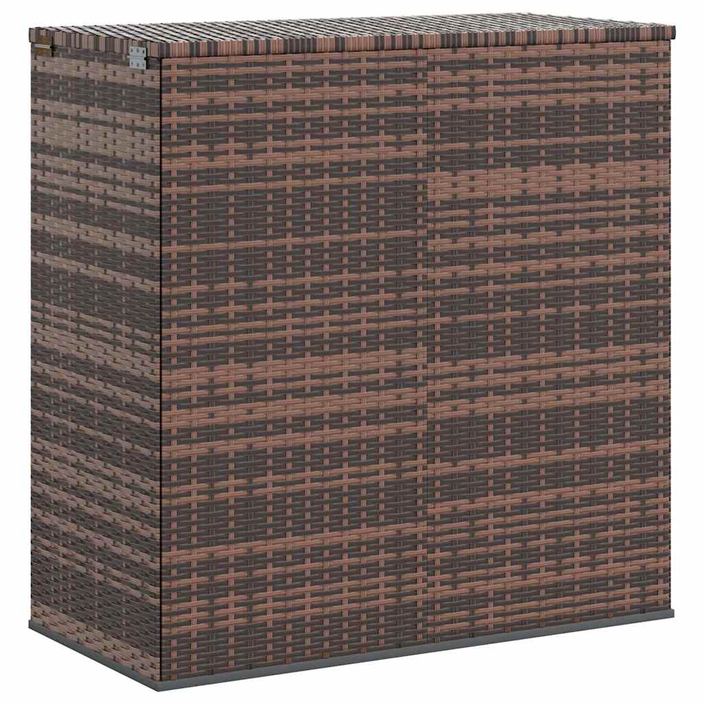 317224 vidaXL Garden Cushion Box PE Rattan 100x49x103,5 cm Brown