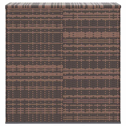 vidaXL Garden Cushion Box PE Rattan 100x49x103.5 cm Brown
