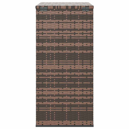 vidaXL Garden Cushion Box PE Rattan 100x49x103.5 cm Brown