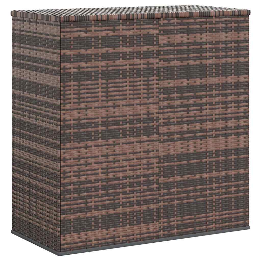 317224 vidaXL Garden Cushion Box PE Rattan 100x49x103,5 cm Brown