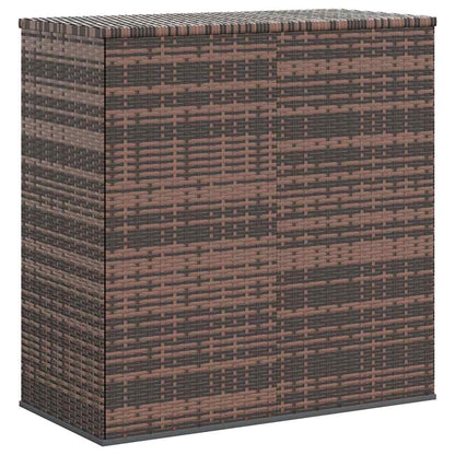 317224 vidaXL Garden Cushion Box PE Rattan 100x49x103,5 cm Brown