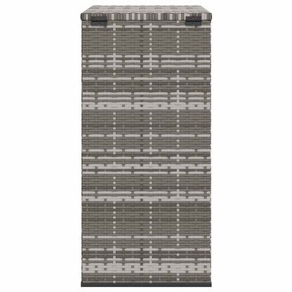 vidaXL Garden Cushion Box PE Rattan 100x49x103.5 cm Grey