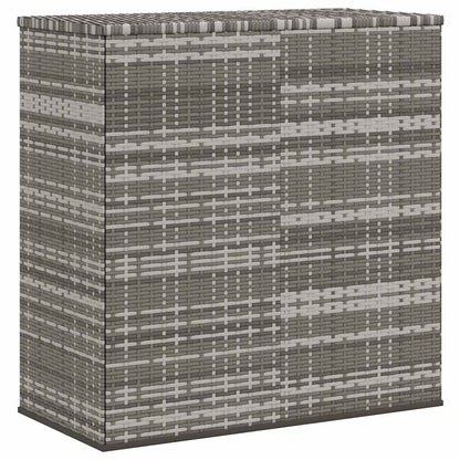 vidaXL Garden Cushion Box PE Rattan 100x49x103.5 cm Grey