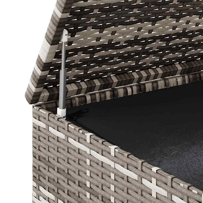 vidaXL Garden Cushion Box PE Rattan 100x49x103.5 cm Grey