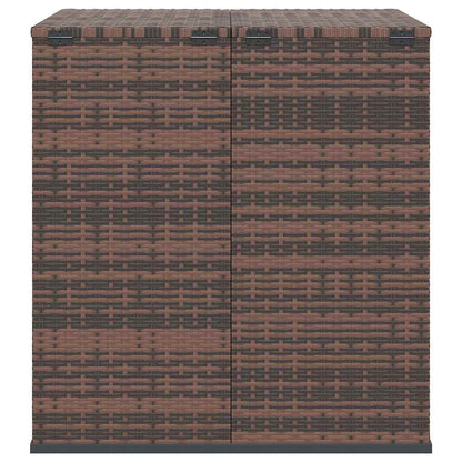 vidaXL Cushion Box | Brown Gradient | PE Rattan | Large | Cushion Box